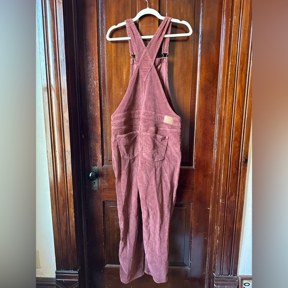 American Eagle Brown Corduroy Overalls Women’s Size M - Picture 4 of 11